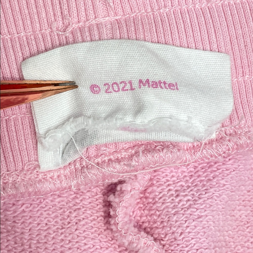Barbie x Zara “Barbie 1959” Mattel Inc Pink Jogger Sweatpants Pockets M - Picture 14 of 16